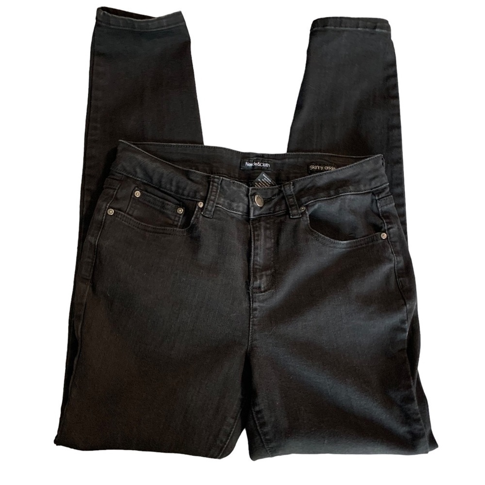 Needle & Cloth skinny ankle black jeans size 8